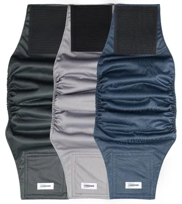 Image de Couches lavables pour chiens mâles, lot de 3, taille XXL