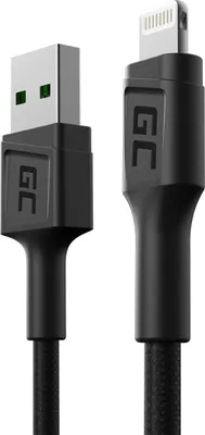 Productafbeelding van Green Cell KABGC24 Lightning-kabel, 0,3 meter, zwart