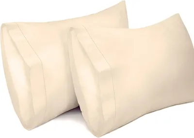 Produktbild von 2er-Pack Kissenbezüge, 100% Baumwolle, atmungsaktive Kissenbezüge, 30 x 50 cm, Creme-Weiß
