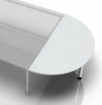 Produktbild von Ansatztisch Halbkreis LA160, 160 x 80 cm