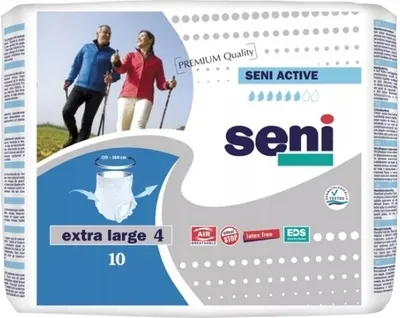 Zdjęcie produktu dla Pieluchomajtki, Seni Active, Normal, extra large, dla dorosłych, 10 sztuk