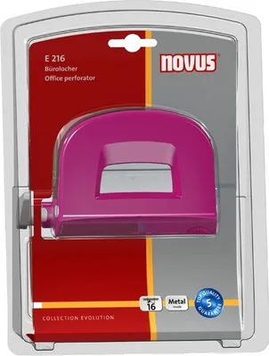 Produktbild von Locher E 216 pink Blister Packung mit 6 Stück
