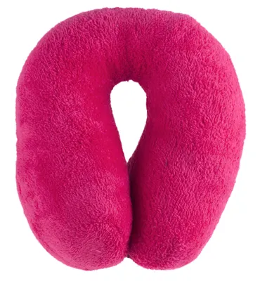 Produktbild von Walser Travelmaid Nackenrolle für Erwachsene aus weichem Fleece kirschrot, 30796