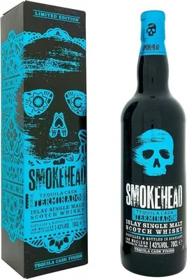 Produktbild von Smokehead Tequila Cask Terminado + Box 700ml 43% Vol