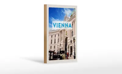 Produktbild von Holzschild Reise 12x18 cm Wien Österreich Architektur Reise