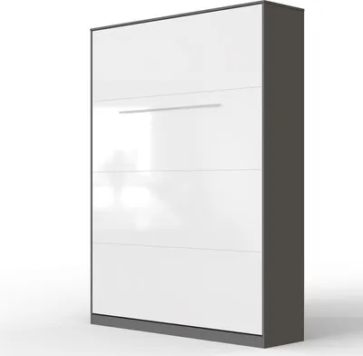 Produktbild von SMARTBett Standard Komfort Lattenrost 140x200 Vertikal Komfort Anthrazit/Weiss Hochglanzfront