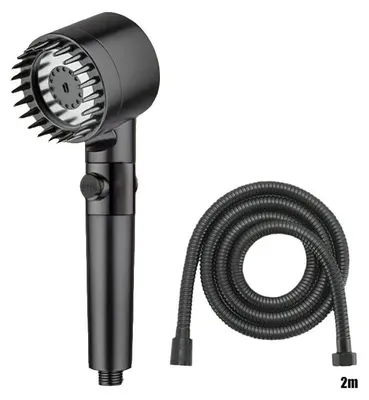 Obrázek produktu pro Sprchová hlavice, funkce více režimů, masážní funkce, černá barva D