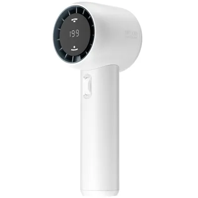 Produktbild von Tragbarer Ventilator, 1–199 Geschwindigkeiten einstellbar, Handventilator mit Turbofunktion, 3600mAh Akku, Kühle Luft mit Digitalanzeige