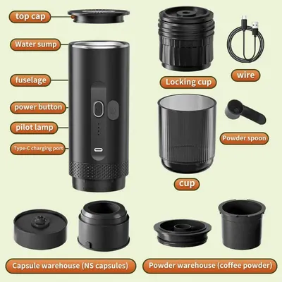 Obrázek produktu pro Espresso stroj, bezdrátový, ovládání jedním tlačítkem, 200895