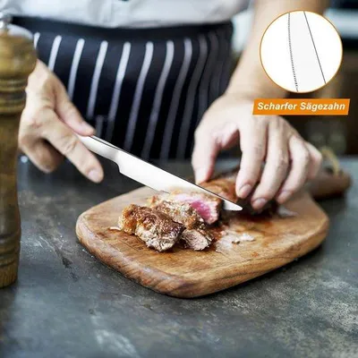 Produktbild von Famanu Steakbesteckset 24-teilig - für 12 Personen - klassische Handhabung