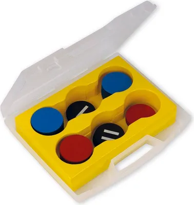 Produktbild von TimeTEX Demo-Wendeplättchen magnetisch, 125-tlg. im Koffer