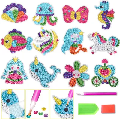Produktbild von Diamant-Stickerei-Kreativset, 5D-Mosaik, Diamantmalerei, Perlen