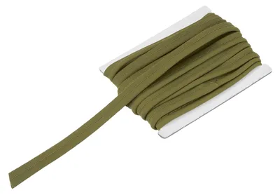 Stickerei-Borte, 15,5 m x 1/2 Zoll, Polyester, Braun/Grün