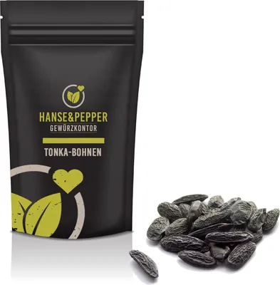 Produktbild von 50g Tonka Bohnen Gewürz Tonga Fave Tonka Vanille Geschmack natürlich vom Hanse&Pepper Gewürzkontor