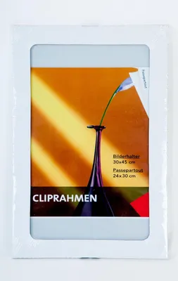 Produktbild von Cliprahmen, Größe 30 x 45 cm, mit Passepartout für Bildgröße 24 x 30 cm