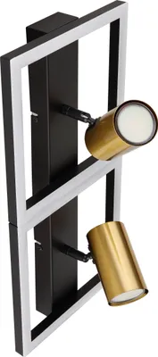 Obrázok produktu pre LED nástenné svietidlo Globo Marrie 57032-2 22 W 1250 lm 3000 K + 2x GU10 5 W matná čierna/opálová