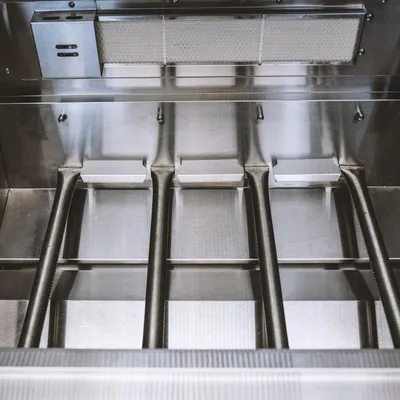 Produktbild von GORILLER® BLACKBACK S6 Outdoor-Küche, Gasgrill mit Kühlschrank-Waschbecken-Kombination, Edelstahl, Schwarz