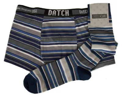 Immagine prodotto di Set boxer + 1 paio calze lunghe uomo calzini alti underwear DATCH articolo CDM003, XL/52, Cotone 95%,Spandex 5%