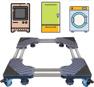 Produktbild von Famanu Wasmachineuntergestell - Belastbar bis 300 kg - Verstellbare Breite und Höhe