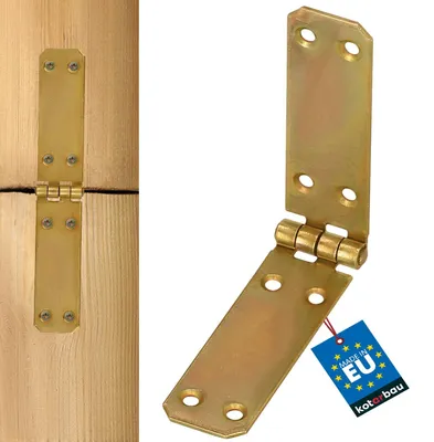 Immagine prodotto di KOTARBAU: Cerniere a scatola, nastro per tavoli, cerniere per mobili, 150 mm, 25 mm, colore giallo, zincate