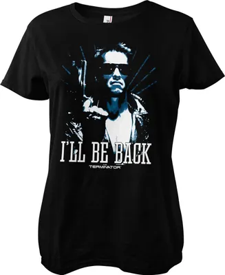 Immagine prodotto di I'll Be Back - Maglietta femminile duotone - Grande - Nero