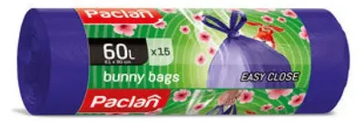 Image de Sacs à ordures 60 L 15 pièces PACLAN BUNNY