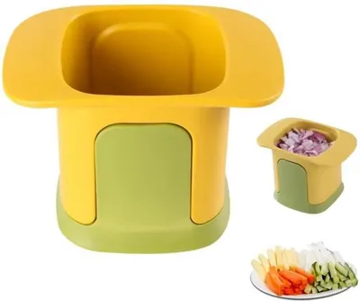 Obrázek produktu pro Kráječ na hranolky, protiskluzový kráječ na zeleninu, kráječ na hranolky, kráječ na zeleninu + 36 otvorů, na cibuli, okurky, mrkev