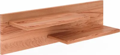 Produktbild von Wandregal Zigo aus Kernbuche massiv 80x20x22 mit 2 Ablagen