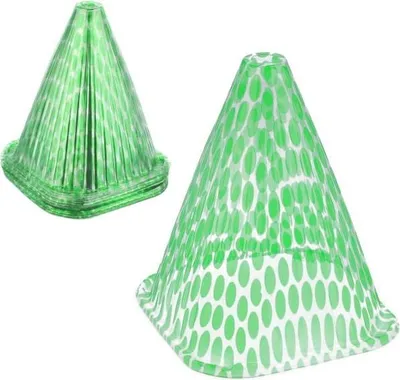 Productafbeelding van Kegelvormige, gestreepte groene planten voor in de tuin, 24 stuks