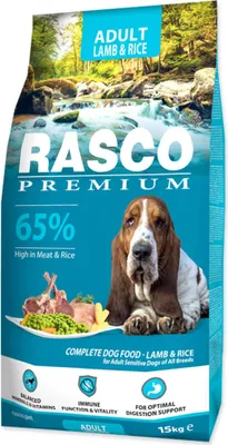 Image de Rasco Premium Adult granulés agneau avec riz 15 kg