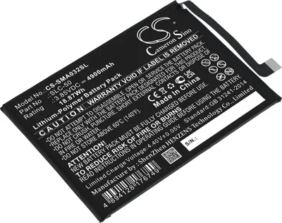 Imagen del producto de TECHTEK Batería compatible con [Samsung] Galaxy A03 Core, SM-A032F, SM-A032F/DS, SM-A032M, SM-A032U sustituye SLC-50