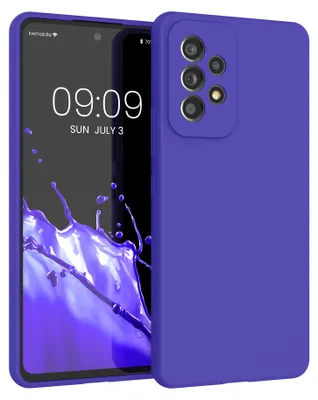Produktbild von kwmobile Handyhülle für Samsung Galaxy A53 5G Hülle - Case Silikon - Kabelloses Laden - Schutzhülle Cover in Blauviolett