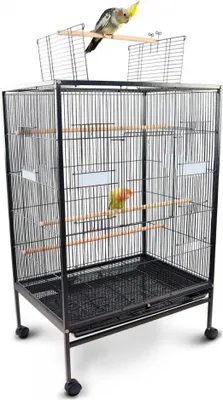 Produktbild von Vogelkäfig Mobiclinic Pets Transporträder Vogelkäfige Öffnung nach Oben herausnehmbares Nymphe,Tablett, 8 Türen 95x43x61,5 cm Sitzstangen Ruhebarsch