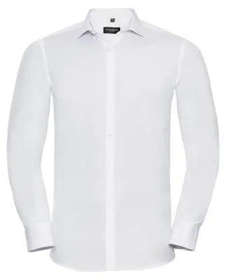 Immagine prodotto di Russell Collection - Camicia "Ultimate" da uomo a maniche lunghe FK1662 (S) (bianca)