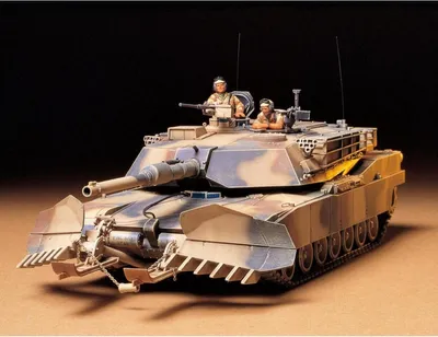 Productafbeelding van Modelbouwpakket 1:35, Amerikaanse M1A1 Abrams tank met mijnenruimingsploeg