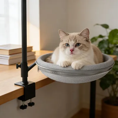 Image de Omgoods - Lit pour chat et hamac pour chat - Rotatif et réglable