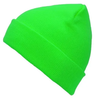 Productafbeelding van Gebreide muts, uni, one size, fluorescerend groen