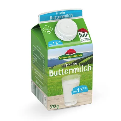 Produktbild von Schwarzwaldmilch -  frische Buttermilch 1%, 10 x 0,5 kg