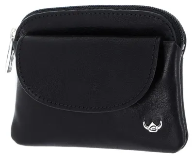 Image de Golden Head Cuir étui à clés Colorado Classic Zipped Key Case Black noir