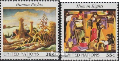 Produktbild von Briefmarken UNO - New York 1993 Mi 651-652 (kompl.Ausg.) postfrisch Menschenrechte