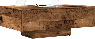 Image de Maison Exclusive - Table basse aspect bois ancien 85x55x31 cm Matériau dérivé du bois