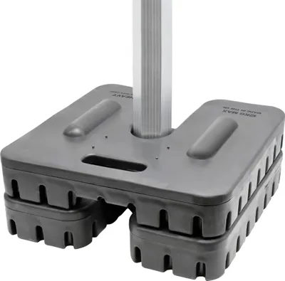 Produktbild von 12 kg Beschwerungsgewichte für Faltpavillon 2er Set – stapelbar, rutschfest & rostfrei – mit Eisengewicht & Kunststoffhülle – für Standbeine bis 55 mm