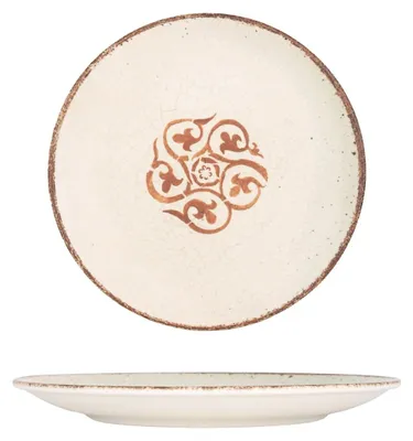 Image de Assiette à dessert en porcelaine de Kütahya - Storia - Porcelaine - 23 cm