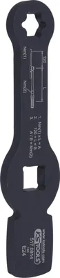 Produktbild von KS Tools 3/4\" Schlag-Torx-E-Schlüssel mit 2 Schlagflächen E24 517.0914, 1 Stück(e), Chrom-Vanadium-Stahl, 22 cm, 550 g