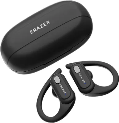 Produktbild von Ohrbügel-Bluetooth-Ohrhörer, wasserfest, geräuschunterdrückend, kabellos, BT5.3, Sportkopfhörer mit integriertem Mikrofon, schwarz