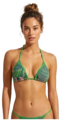 Produktbild von Bikini-Oberteil Dakine Olina Fixed Triangle Badeanzug grün S