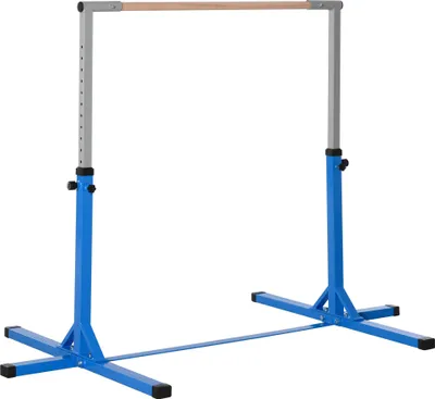 Produktbild von Höhenverstellbare Gymnastik‑Reckstange für Kinder ab 3 Jahren, Turnreck aus Holz und stabiler Stahlkonstruktion, Indoor & Outdoor, bis 75 kg belastbar