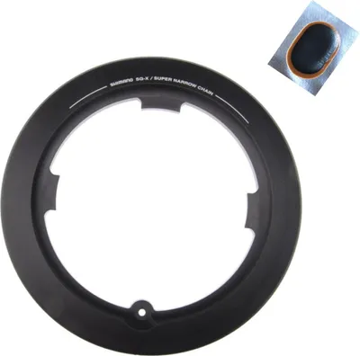 Produktbild von Shimano Kettenschutz Kettenschutzring für FC-C503 Kunststoff schwarz inkl. Fahrradflicken