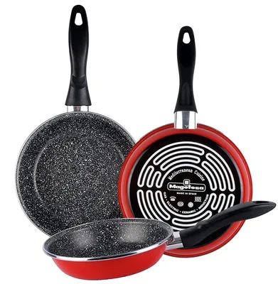 Obrázok produktu pre Sada 3 panvíc 24-26-28 cm, indukcia, nepriľnavý povrch bez PFOA STONE