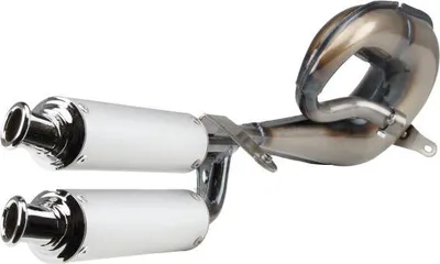 Obrázek produktu pro Výfukový systém (dvojitý tlumič/nelakovaný/hliník) pro Piaggio Ciao - Citomerx